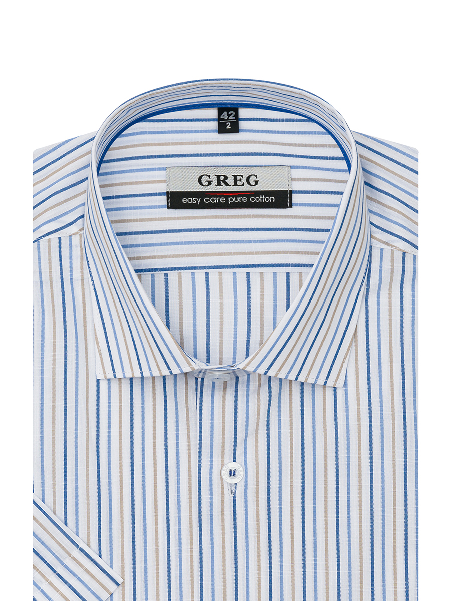 Сорочка мужская короткий рукав GREG 121/101/4226/1_V