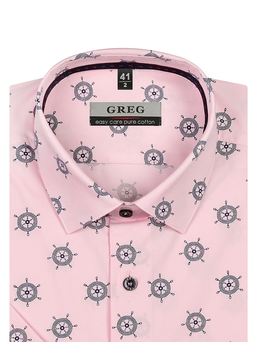 Сорочка мужская короткий рукав GREG 623/201/2081/C/1p