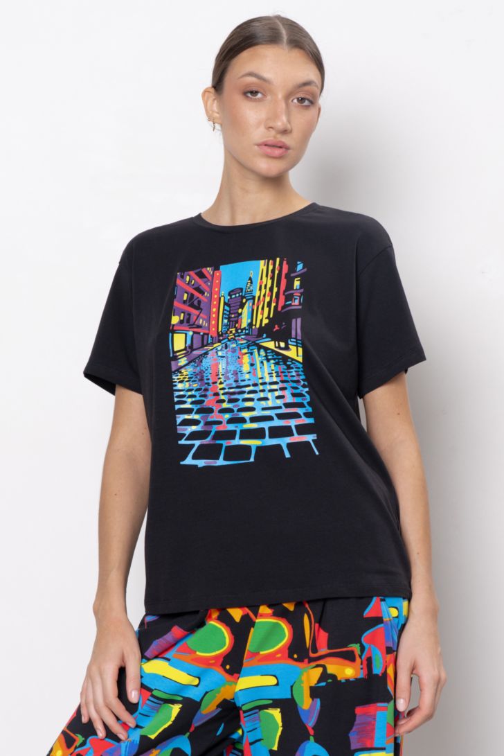 АКЦИЯ 290р. 1100р.Футболка свободного силуэта