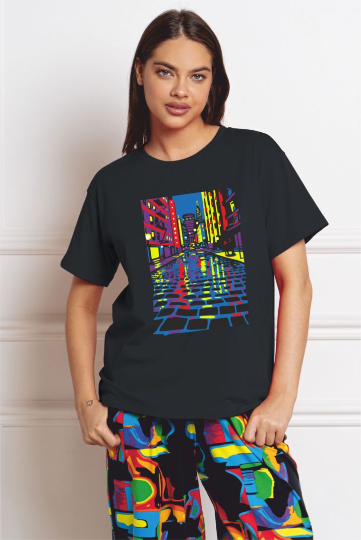 АКЦИЯ 290р. 1100р.Футболка свободного силуэта