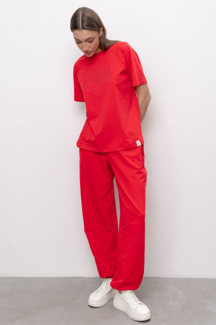 Футболка свободного прилегания с рукавом реглан