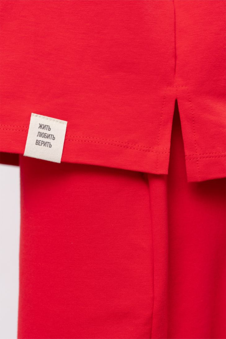 Футболка свободного прилегания с рукавом реглан