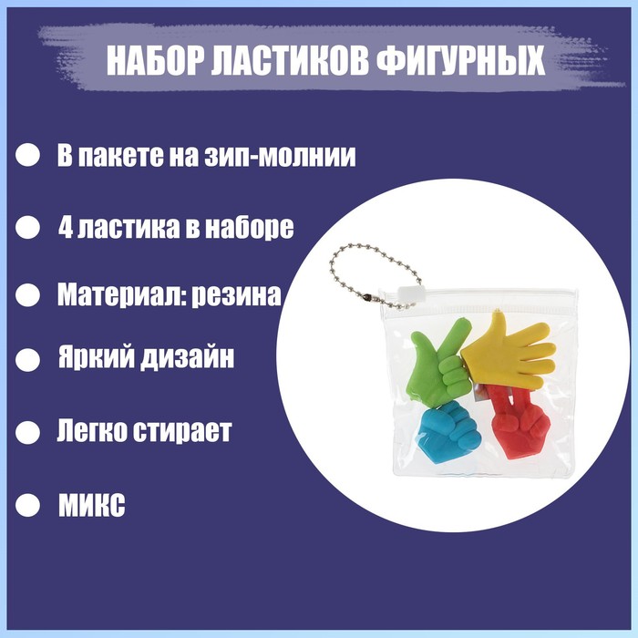 Набор фигурных ластиков