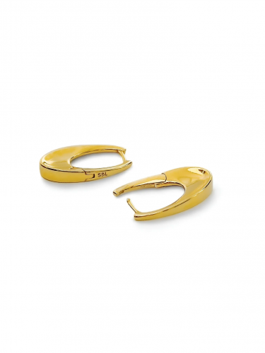 Серебряные серьги «Коромысло» gold