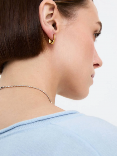 Серебряные серьги «Коромысло» mini gold