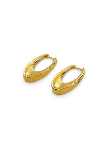 Серебряные серьги «Коромысло» gold