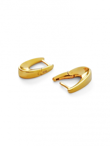 Серебряные серьги «Коромысло» mini gold