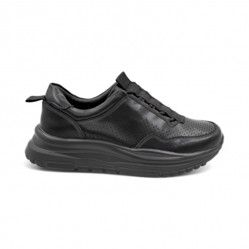 Кроссовки из натуральной кожи PDL250-5 черные
