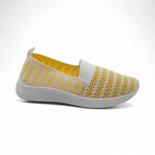 Мокасины текстильные 2255-30 желтые