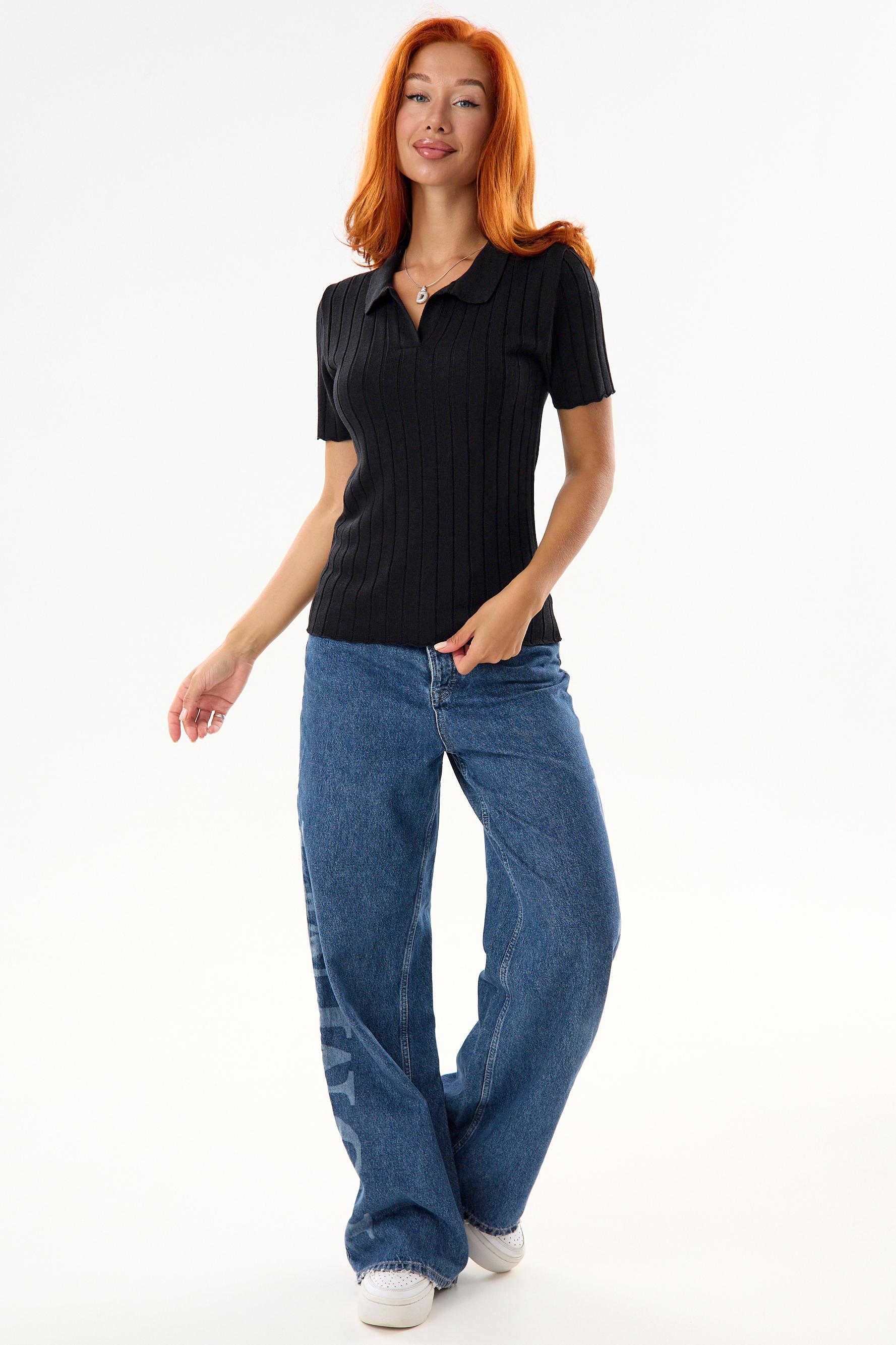 Футболка женская вязаная Поло Ч Арт. 10518