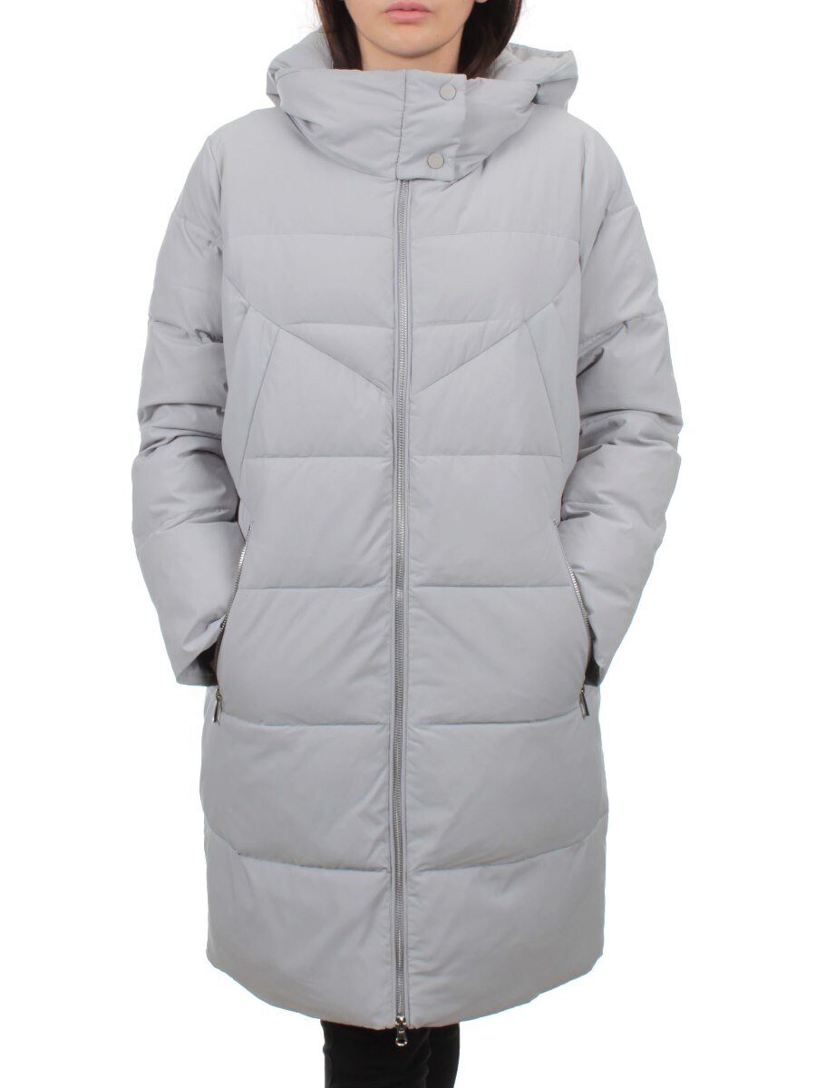 98720 LT. GRAY Пальто зимнее женское (холлофайбер 150 гр.)