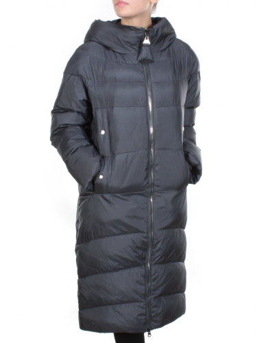 2116 DARK GRAY Пальто зимнее женское MELISACITI (200 гр. холлофайбера)