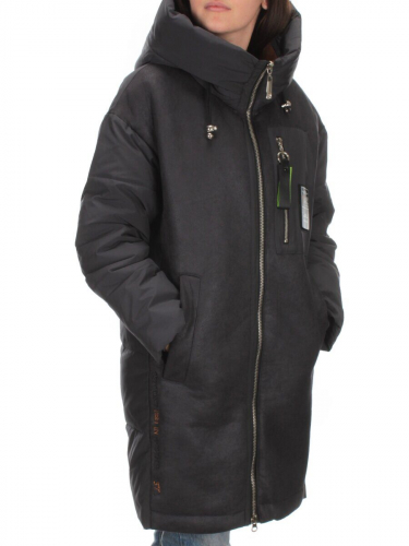 C1062 DK. GRAY Куртка зимняя женская (200 гр. холлофайбера)
