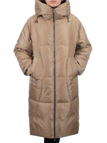 118 BEIGE Пальто зимнее женское (холлофайбер 200 гр.)