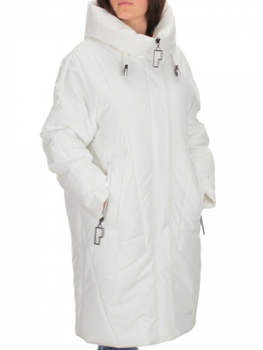 M-9117 WHITE Пальто зимнее женское CORUSKY  (верблюжья шерсть)