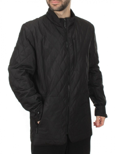 C097 BLACK Куртка мужская демисезонная  (70 гр. холлофайбер)