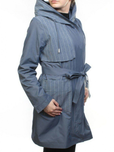 9016 GRAY/BLUE Ветровка женская (60% полиэстер, 40% хлопок)