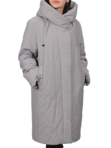1119 GRAY Пальто зимнее облегченное женское (холлофайбер 150 гр.)