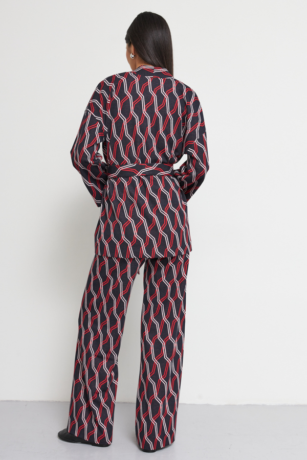 Ст.цена 4990р 70310 Кардиган и брюки синий