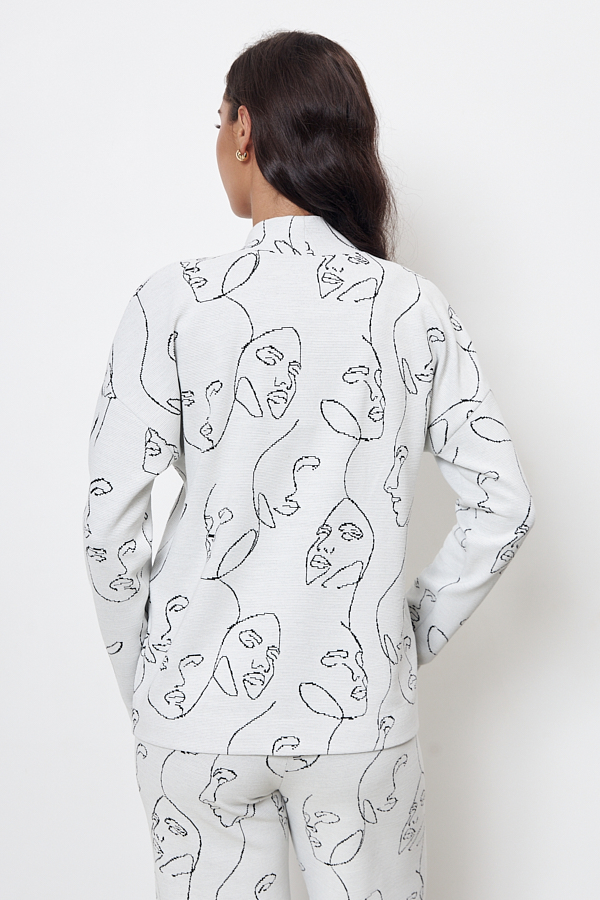 Ст.цена 4990р 70072 Кардиган и брюки серый