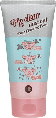 521 р.  613 р.  Глубоко очищающая пенка для лица с коллагеном Pig-clear dust out Deep Cleansing Foam, 150 мл