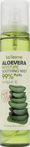 377 р.  419 р.  FARMSTAY Aloevera Moisture Soothing Mist успокаивающий кожу мист для лица с алоэ вера, 120 мл