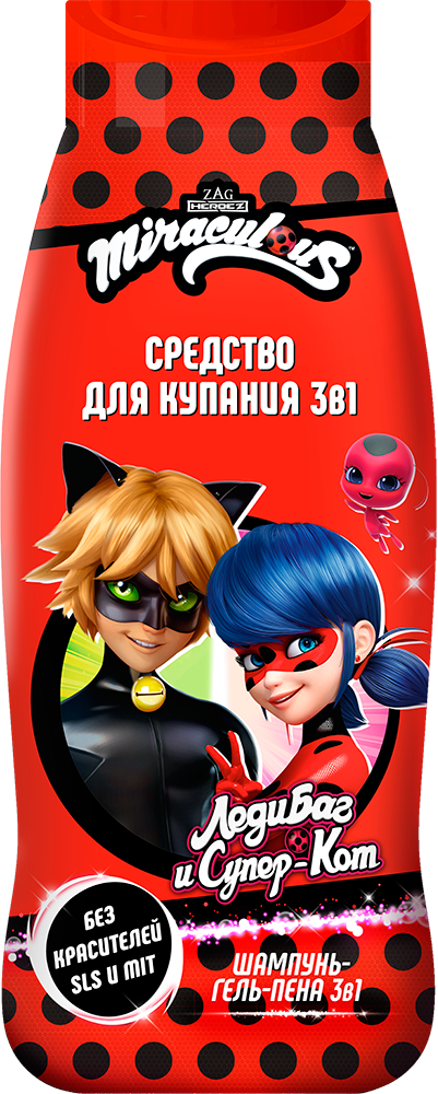 Miraculous Леди Баг и Супер Кот Средство для купания 3в1, 400мл.8 /95009/