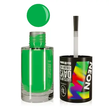 Triumpf Лак д/н COLOR GEL NEON тон 318 Green Splash/насыщен.зеленый яркий (8мл).12