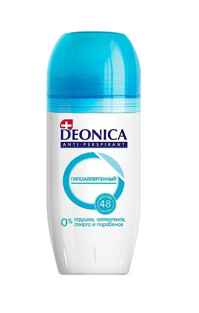 DEONICA Дезодорант ролик (45/50мл) Гипоаллергенный
