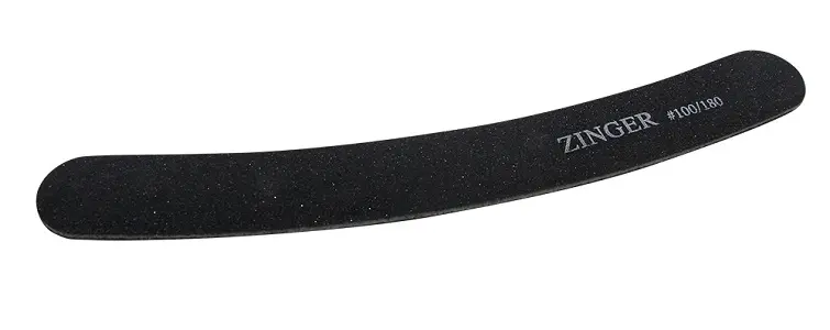 ZINGER Наждак US-413 A 100/180 толщина 3.2mm Бумеранг, цв. чёрный (OPP032)