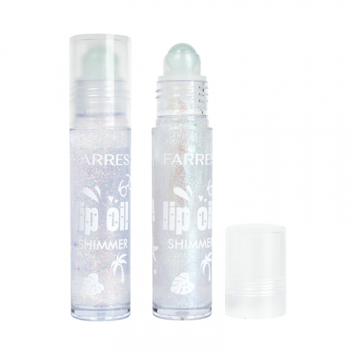 FARRES /7001-101/ Блеск для губ Lip Oil Shimmer жемчужный с золотым мерцанием.(12)