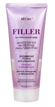 Super Filler на терм.воде Энзимная пенка для умывания глубоко очищ.200мл.