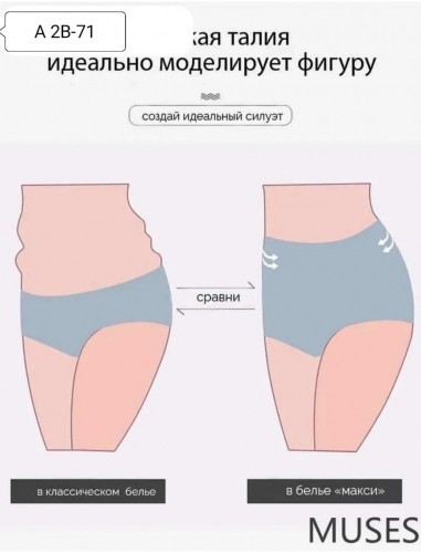 Трусы женские 5 шт (разного цвета,без выбора), код 2531765