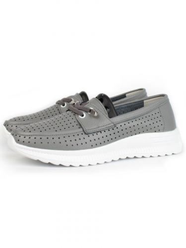 03-ZL-8861 DK. GRAY Полуботинки женские (натуральная кожа)