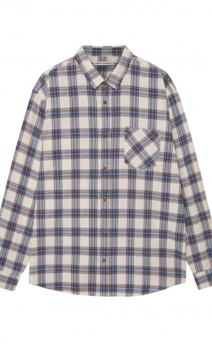 Рубашка F521-0460 milk-blue