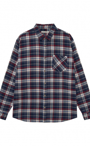 Рубашка F521-0460 blue-red