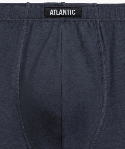Мужские трусы шорты Atlantic, набор из 5 шт., хлопок, серые + графитовые + черные + изумрудные + эспрессо, 5SMH-002