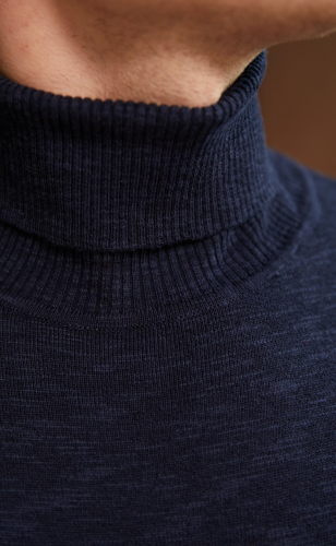 Водолазка P921-15608 navy melange