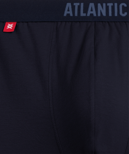 Мужские трусы шорты Atlantic, набор из 5 шт., хлопок, светло-зеленые + темно-синие + светло-голубые + индиго + темно-голубые, 5SMH-004
