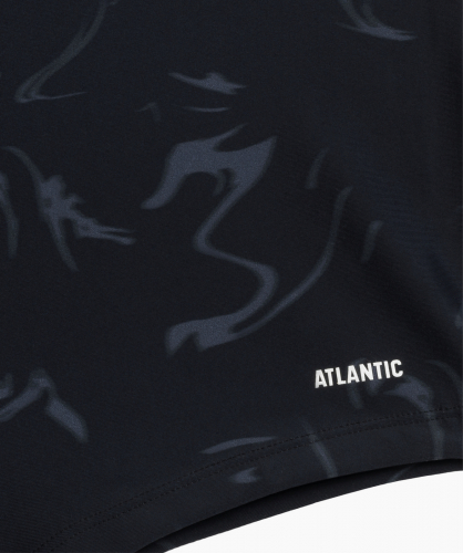Купальные шорты мужские Atlantic, 1 шт. в уп., полиамид, черные + графитовые, KMS-319