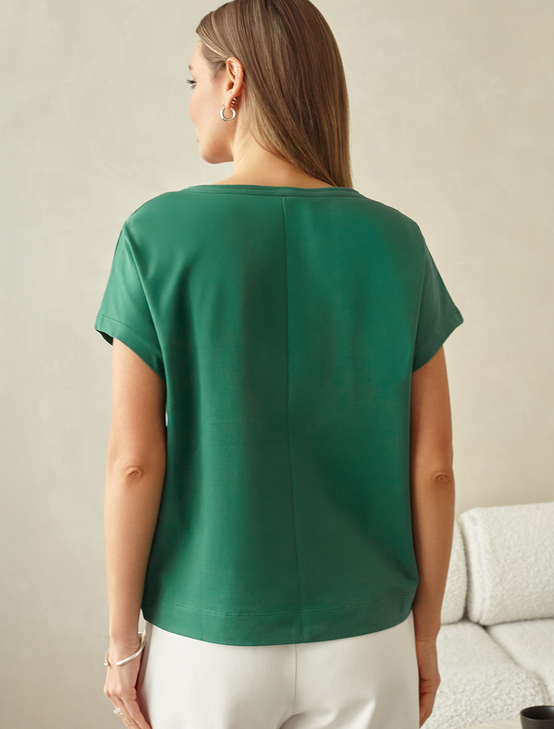 Ст.цена 1290р Футболка из премиального хлопка D49.100 зеленый