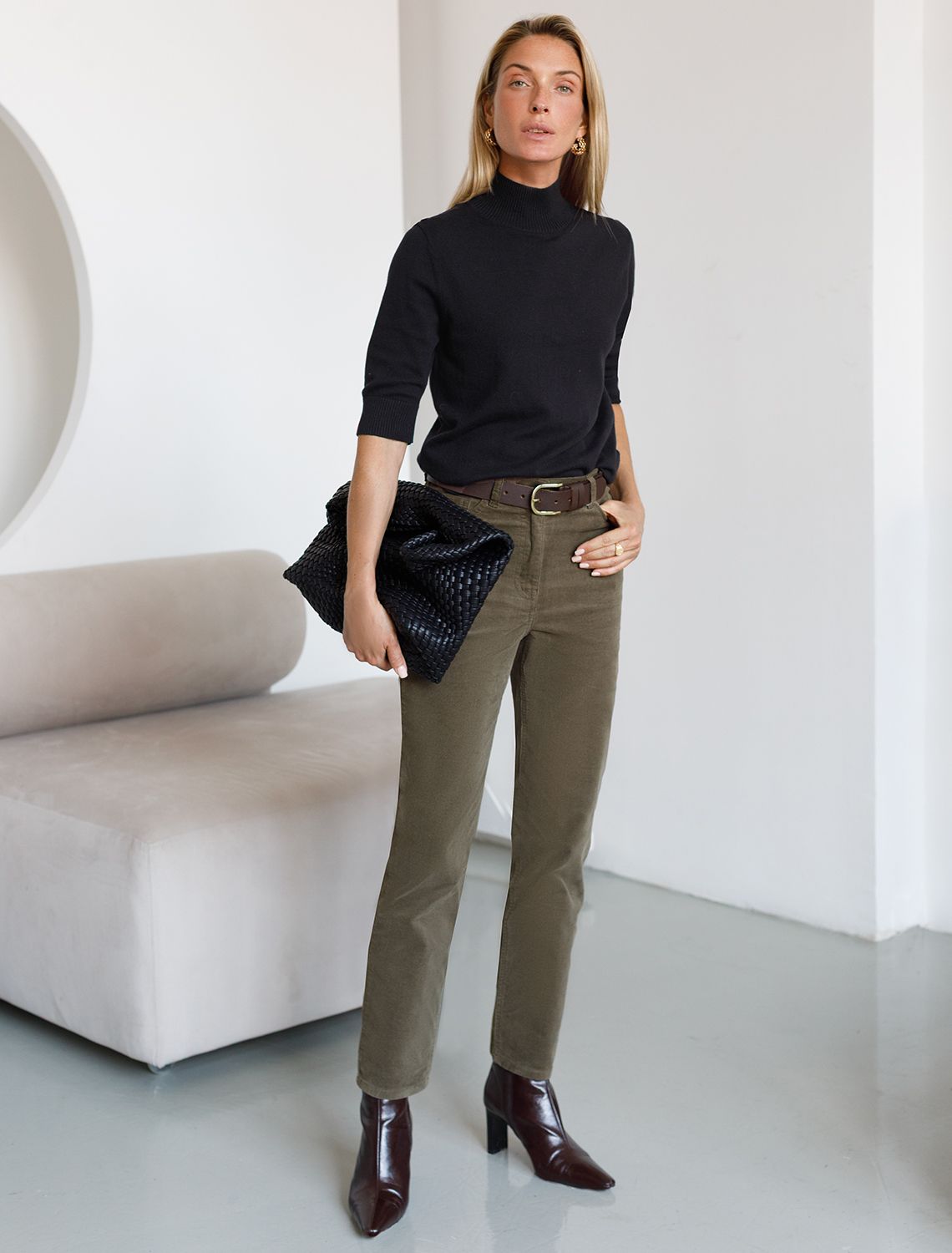 Джемпер тонкой вязки из хлопка с нейлоном D34.201 черный