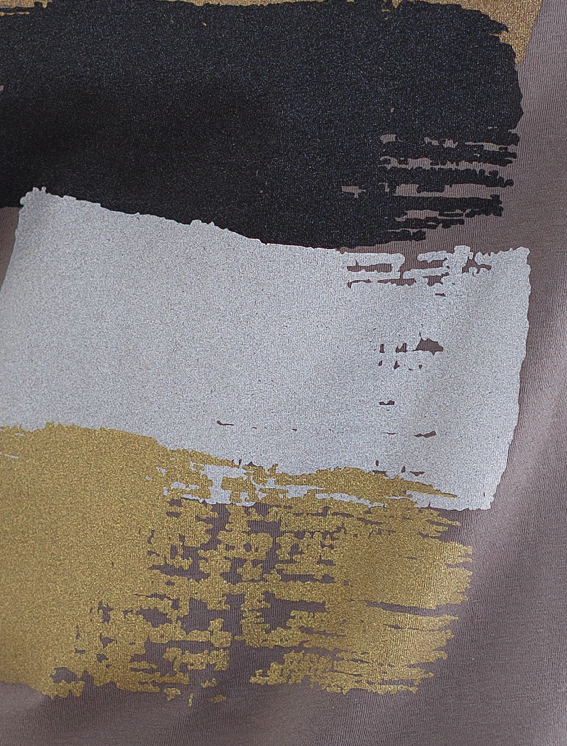 Футболка из 100% хлопка с авторским принтом. D49.092 кофейный_art