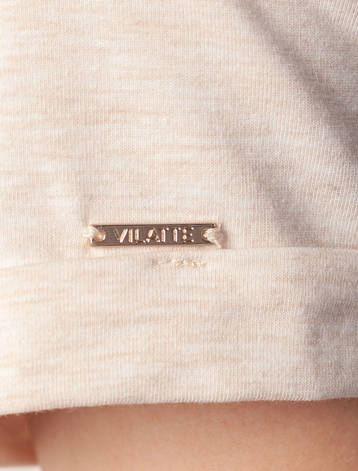 Ст.цена 1690р Платье из премиального хлопка с авторским принтом D42.114 бежевый меланж_weekend_vibes