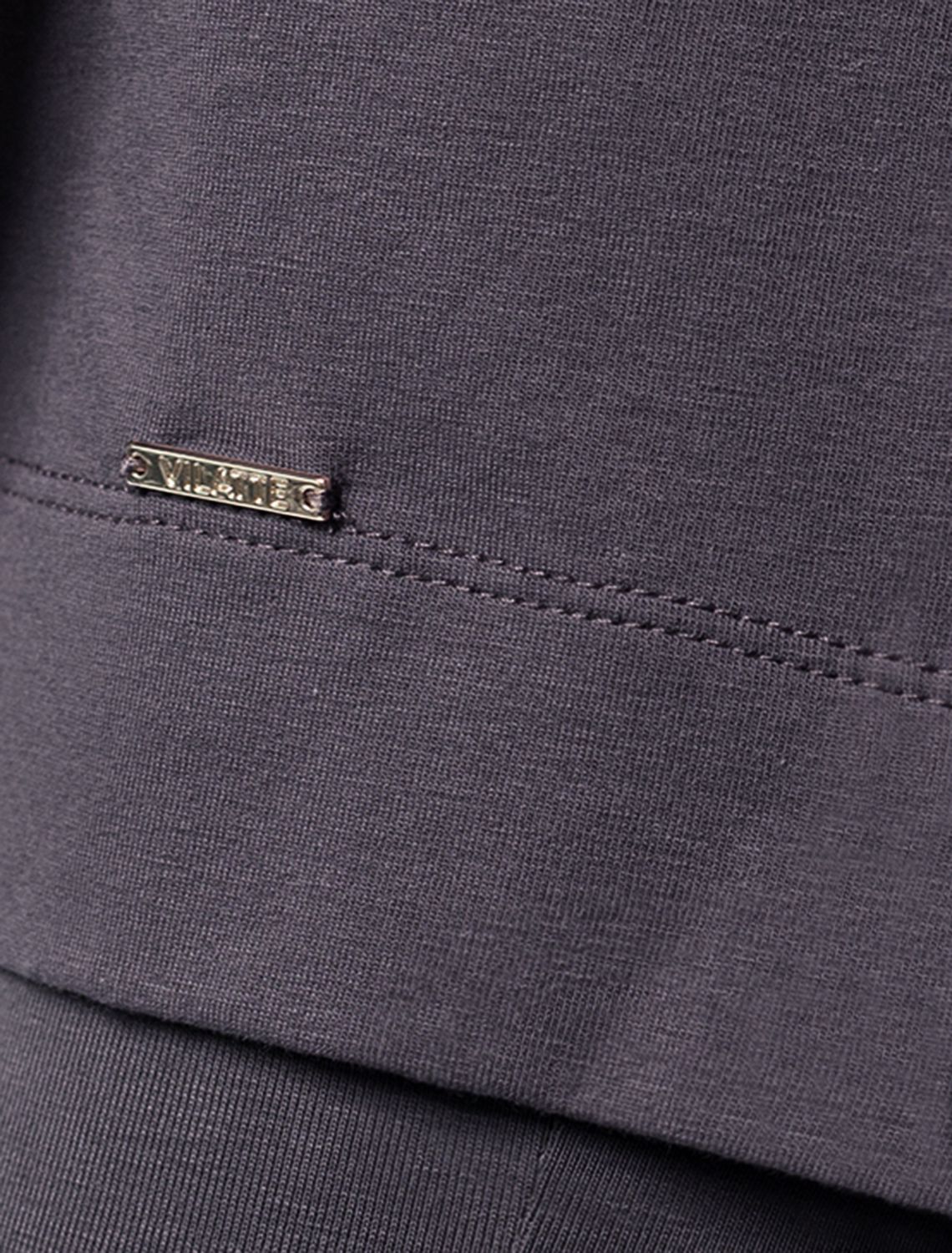 Ст.цена 1350р Свободная футболка из эластичного хлопка D49.004 темно-серый