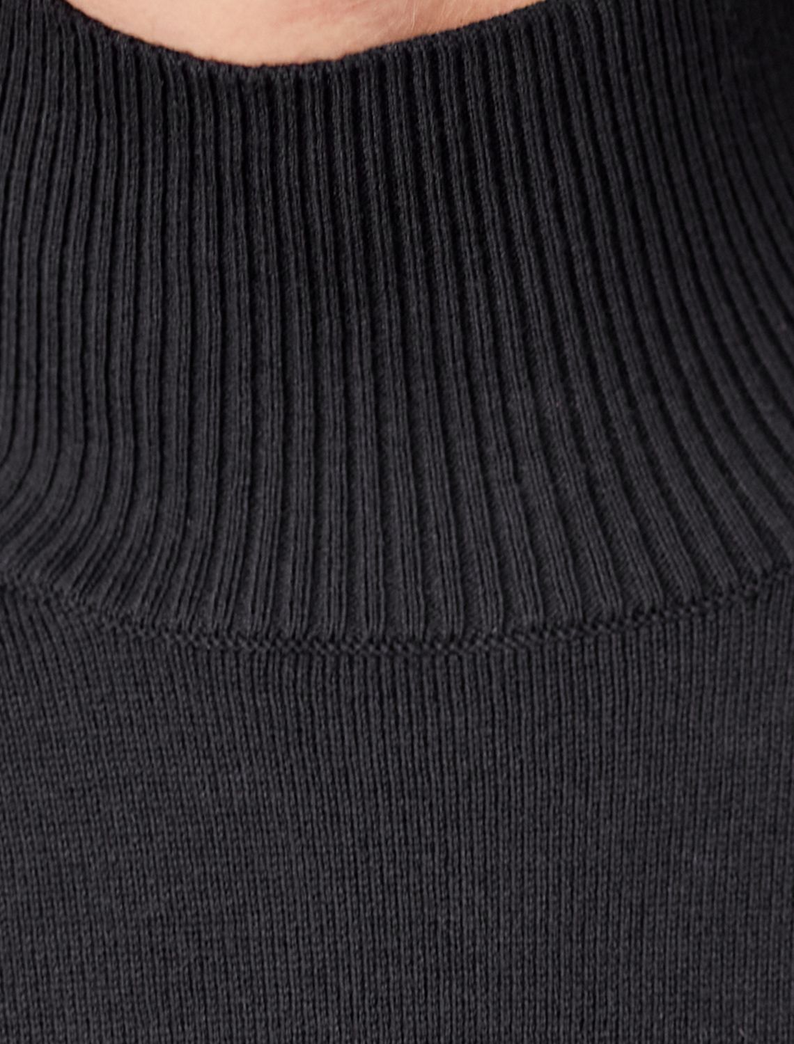 Платье тонкой вязки из хлопка с нейлоном D32.106 черный