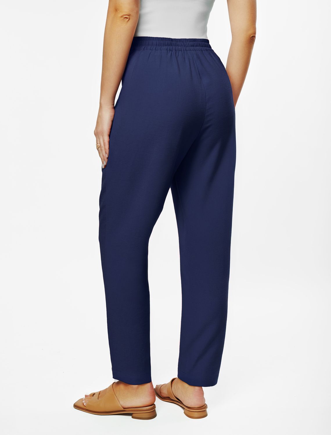 Ст.цена 2590р Брюки из плотного лиоцелла D24.265 темно-синий