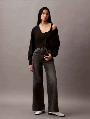 Комплект (укороч.кардиган и майка) CALVIN KLEIN 5099 черный