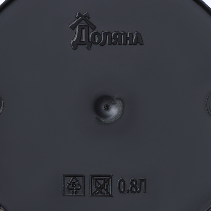 Горшок для цветов Доляна «Голди», 800 мл, цвет чёрный