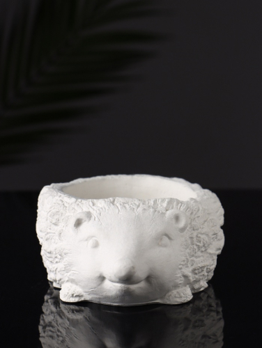 Фигурное кашпо для цветов «Ёжик», гипс, 15×11×5 см